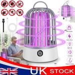 Electric Mosquito Killer Lamp Rechargeable Zapper Bug Fly Insect Trap UV Light