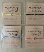 Pack Of 4 Mummy To Be  Bracelet Shower Gift Congratulations Birth Baby NEW