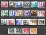GB 1970-1982 Postage Due Mixed Selection 22 x Values Used
