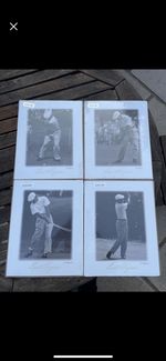Ben Hogan Original Prints Swing Sequence by Jules Alexander set of 4 Sealed