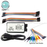 Logic Analyser 8 Channel 24MHz USB Analyzer Dupont cable optional Test Hooks
