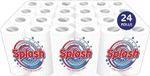 Splash 4Pack Kitchen Roll Towel, Strong White Paper: 24, 48 or 72 Rolls