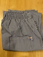 Chef Check Trousers Size Large Blue And White Check