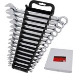 Neilsen 14pc Satin Finish Metric Combination Spanner Wrench Set 6mm - 24mm