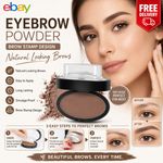 Eyebrow Stamp Kit Brow Shaping Powder Palette Waterproof Smudge Proof Makeup UK.