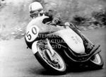 JOHN SURTEES 1958 PHOTO PRINT MOTOR CYCLE GRAND PRIX RACER SUPER BIKE