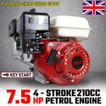 7.5HP 210CC Petrol Gas Gasoline Engine 4Stroke Replacement for Honda GX160 GX200