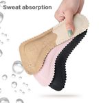 1pair Anti-Slip Sweat-absorbent Sandal Insoles for Women Deodorant High-hee