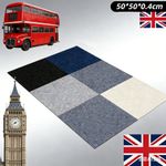 Easy Fit Self Adhesive Carpet Tiles Retail Office Home Floor Mat Stain Resistant