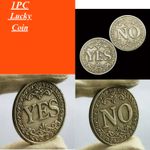 Yes or No Challenge Decision Making Lucky Coin, 2 Sided,