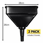 Rectangular Tractor Fuel Funnel with Filter – Oil & Liquid Transfer (2 Pack)