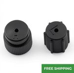 2x Car AC Valve Caps High Low Side Refrigerant Port Dust Covers 13mm 16mm