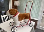 Mulholland & Bailie Vintage Push Along Ride On Dog On Wheels - Height 25’’ used