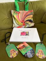 David Bryrne Voyage of Discovery book plus VIP lanyard and tote bag 