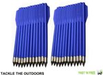 24 Archery Pistol Crossbow Bolts Steel Tips Nylon Shafts For 50-80lb Bows Blue