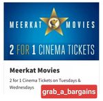 Meerkat Movies 2 For 1 Cinema Tues or Weds Odeon Vue Cineworld 21 & 22 Apr 🎥