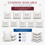 Duck Feather OR Hollowfiber Cushion Pads Inner Insert Extra Deep Filled Cushions