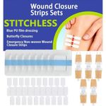 **30pcs Wound Closure Strips Zip Style Adhesive Emergency First Aid Supplies**