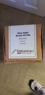 fast graphics digital imaging product clear inkjet screen cs film 0.610 x 30.5m