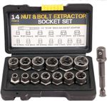Damaged Impact Screw Removal 14PCS Bolt Nut Extractor Twist Socket Tool Kit Set