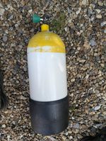 12-Litre Faber Cylinder yellow  scuba diving tank 232 bar