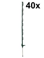 40x 3ft (100cm) Electric Fence Green Poly Posts fence Stakes tape rope