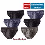 PACK OF 3 6 9 12 MENS BRIEFS SLIPS CLASSIC UNDERWEAR PANTS HIPSTER COTTON S-2XL