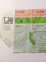 1974 World Cup Finals Scotland V Brazil Ticket Frankfurt 18.06.1974 .