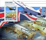 British Airways CONCORDE Supersonic Airliner Aircraft Stamp Sheet 2021 Djibouti