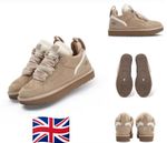 ⭐WOMENS  LOWMEL SAND BROWN BLACK SUEDE TEXTILE SPORTTY SHOES WOMEN'S SNEAKERS