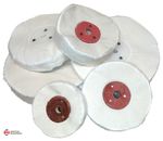 Loose Fold Leaf Cotton Polishing Mops Wheels 3"-8" 10mm Holes Rigid Centre Disc