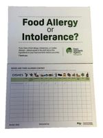 Food Standards Food Allergies and Intolerances A4 Laminated Sign and Dishes and