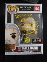 Dough Cockle Signed The Witcher 3 GITD vaulted Funko Pop JSA