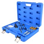 19PCS Diesel Injector Seat Cleaning Brush Tool Engine Injectors Cleaner Kit