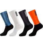Cycling Aero Socks Anti Slip Silicone Grip Compression Road Bike MTB Sport Socks
