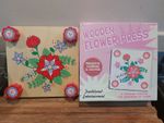 Pretty Children's Wooden Flower Press Boxed Traditional Craft Scrapbook Memories