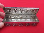 Solid silver beautifully crafted Indian vanity or trinket box 110 grams