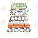 4M40 4M40T Engine Piston Ring Set Overhaul Gasket Kit For Mitsubishi Engine