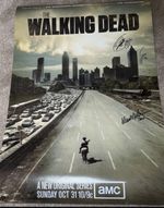 Tha Walking Dead Autograph Poster
