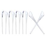 Glasses End Tips Eyeglass Anti Slip Ear Sock Pieces Tube Sleeve, Clear 5 Pairs-4