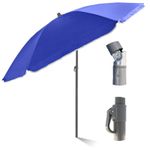 Out There! 2.4m Garden Parasol Umbrella Sun Shade with Adjustable Height