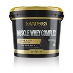 MATRIX NUTRITION MUSCLE WHEY COMPLEX - 5KG - 2.25KG  PROTEIN SHAKE - GAIN MUSCLE