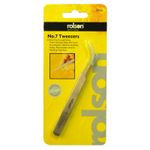 No.7 Tweezers Non Magnetic Straight Stainless Steel Anti Magnetic Fine Point