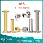 5mm-100mm Chicago Screw For Photo/Album/Snap/Belt Rivet Binding Books Screw Nail