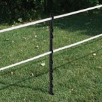 3FT RUTLAND ELECTRIC FENCE BLACK POLY POST Heavy Duty Plastic Fencing Stake Tall