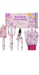 Gardening Tool Set for Women – 5-Piece with Gloves & Gift Box