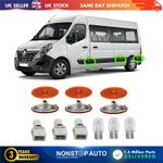 3X Side Indicator Marker Lens Light + Sockets + Bulbs For RENAULT Master MK3 