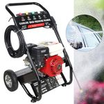 Petrol High Pressure Washer Gasoline Engine Jet Cleaner 170-190 bar 6.5hp 4900W
