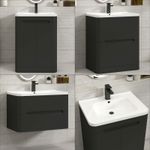 600/700/800 Modern Bathroom Vanity Unit Basin Cabinet Wall Hung Floor Standing