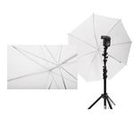 33in / 83cm Studio Flash Translucent White Soft Umbrella